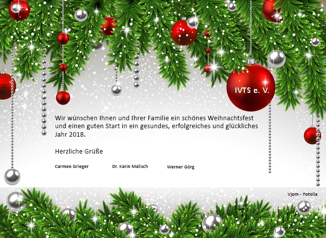 Frohe Weihnachten und einen guten Rutsch | IVTS e.V.